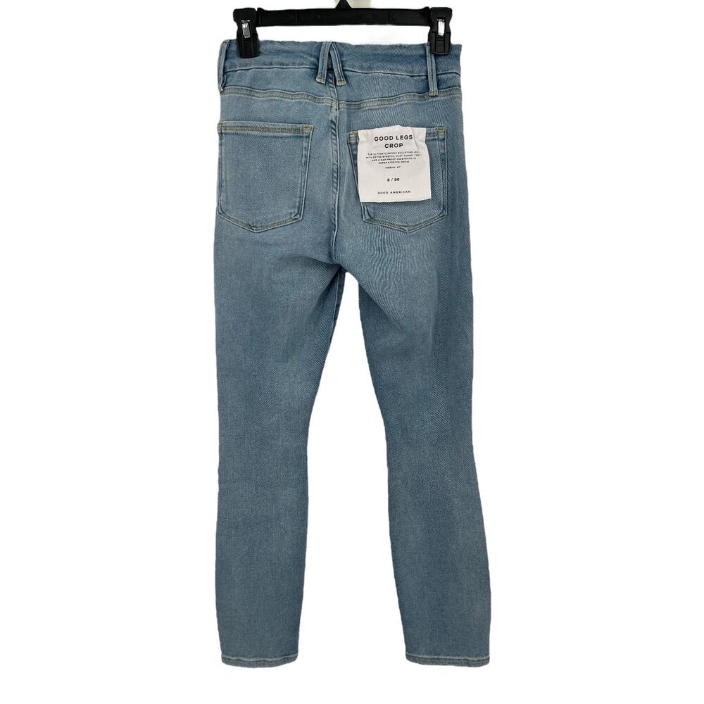 Good American Jeans Good Legs Crop light blue size 2/26 - Picture 4 of 7
